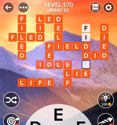 Sky is a pack in Wordscapes game that includes levels 161 to 240 of this popular word game. . Level 170 wordscapes